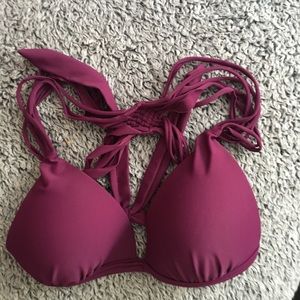 Beautiful Gossip Plum Bikini Top